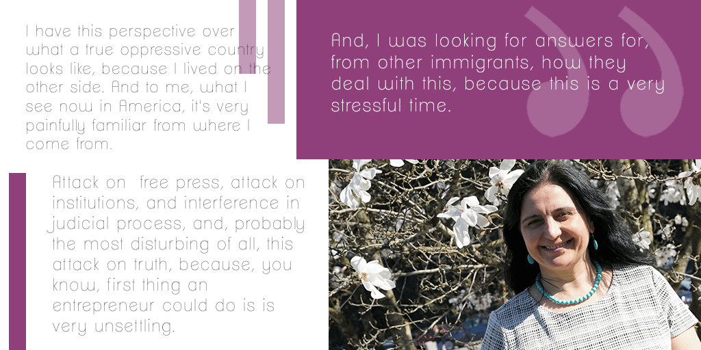 Irina VanPatten quote - immigrant today